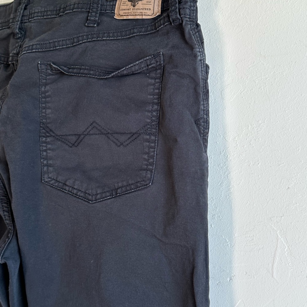 Wrangler Black Straight Fit Chino Style 5 pocket Jeans Sz 40x30 - Picture 9 of 11
